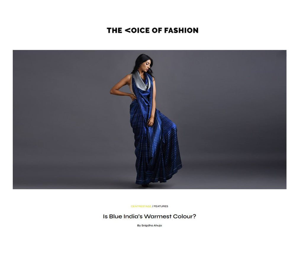 Is Blue India’s Warmest Colour? - The Voice of Fashion