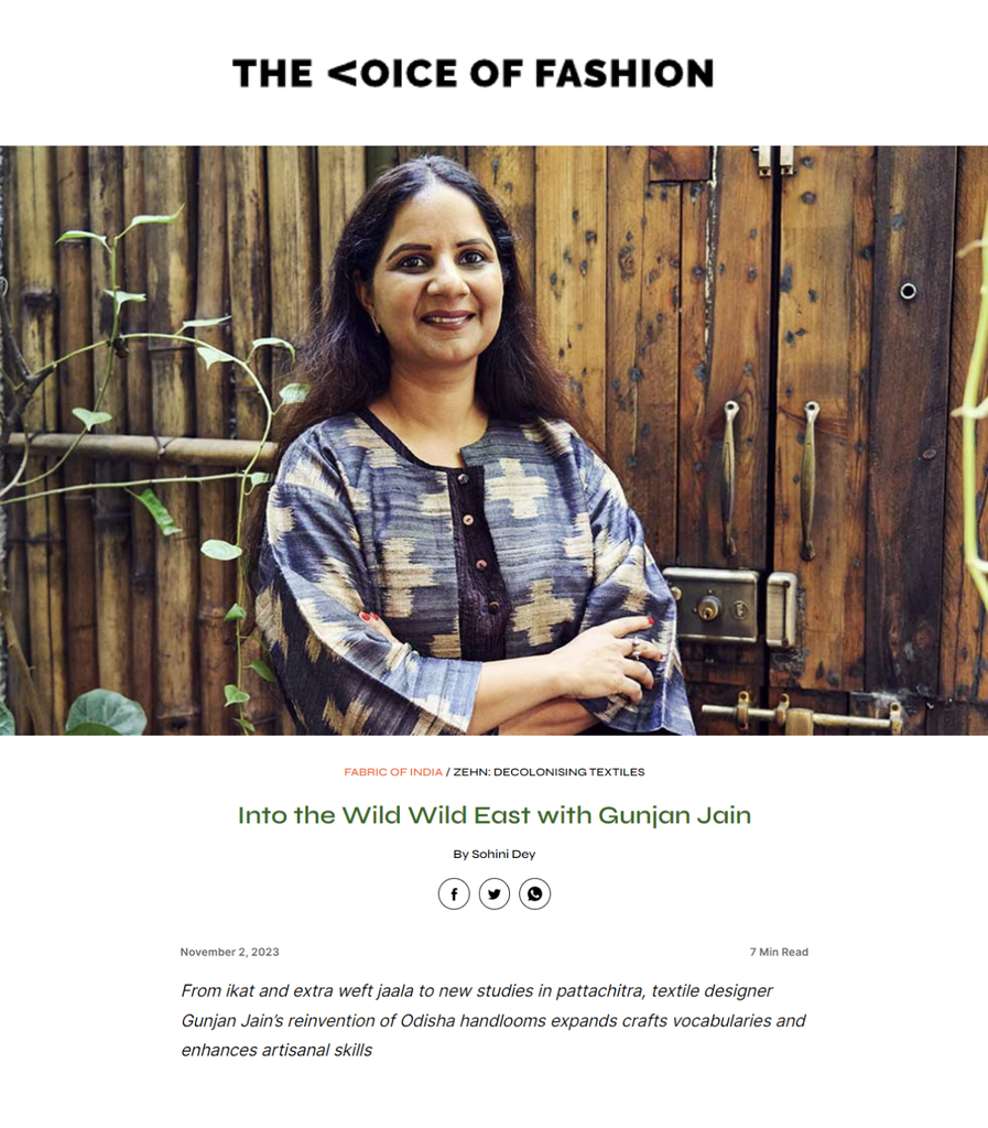 Into the Wild Wild East with Gunjan Jain - The Voice of Fashion