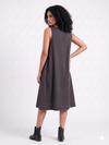 Handwoven Cotton Slip Dress Black