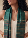 Tussar Silk Beej Stole - Green