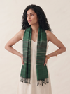 Tussar Silk Beej Stole - Green