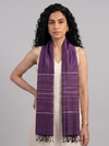Tussar Silk Stole - Purple