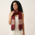 Tussar Silk Stole - Maroon