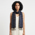 Ikat Silk Stole - Navy Blue