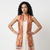 Ikat Silk Stole ND - Orange
