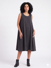 Handwoven Cotton Slip Dress Black
