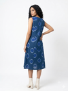 Handwoven Cotton Slip Dress Cerulean