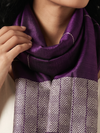 Tussar Silk Stole - Amethyst