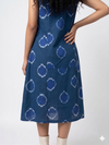 Handwoven Cotton Slip Dress Cerulean