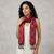 Ikat Silk Stole - Red