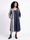 Handwoven Ikat Silk Kurta Dress Indigo