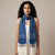 Ikat Silk Stole - Blue