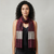 Tussar Silk Stole - Deep Maroon