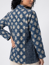 Handwoven Ikat  Ahimsa Tussar Silk Jacket- Indigo