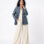 Handwoven Ikat  Ahimsa Tussar Silk Jacket- Indigo