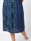 Handwoven Cotton Gathered Dress Cerulean