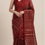 JHOOM Handwoven Tussar Silk Saree -Red