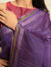 MACHLI (FISH) Handwoven Tussar Silk Saree - Orchid Purple