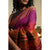 NAVAGUNJARA Handwoven Tussar Silk Sari -  Berry Pink