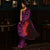 SHUNYA Ikat Silk Handwoven Sari - Plum Purple