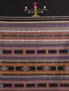 BOMKAI Cotton Handwoven Saree - Black