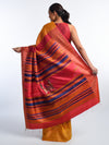 NAVAGUNJARA Handwoven Tussar Silk Sari -  Sun Yellow