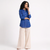 Handwoven Cotton Women's Shirt - Indigo