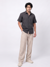Handwoven Cotton Unisex Shirt - Black