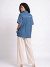 Handwoven Cotton Unisex Shirt - Indigo