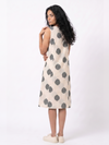 Handwoven Cotton Slip Dress- White