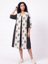 Handwoven Cotton Gathered Dress - White