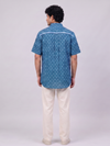 Handwoven Cotton Unisex Shirt - Indigo
