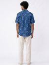 Handwoven Cotton Unisex Shirt - Cerulean