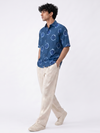 Handwoven Cotton Unisex Shirt - Cerulean