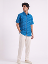Handwoven Cotton Unisex Shirt - Indigo