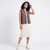 Handwoven Ikat Tussar Silk Vest-  Purple