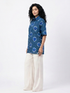 Handwoven Cotton Unisex Shirt - Cerulean