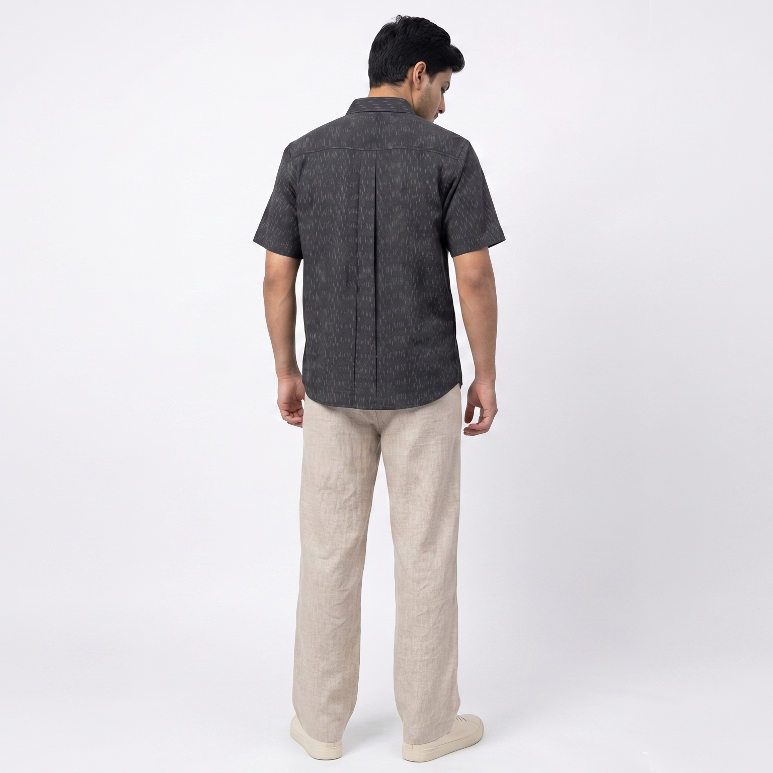 Handwoven Cotton Unisex Shirt - Black