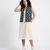Handwoven Ikat Tussar Silk Vest-  Indigo