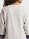 Handwoven Kotpad Kaftan Dress - Ivory Blue