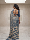 Dabu Doop  Tussar Silk Sari -Blue