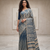 Dabu Doop  Tussar Silk Sari -Blue