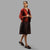 Handwoven Ikat Silk Reversible Short Jacket- Sarong Red