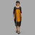 Handwoven Ikat Silk Kaftan Dress- Shunya Black