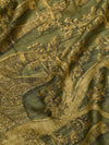 DABU TREE OF LIFE Peacock motif Tussar Silk Sari - Mehendi Green