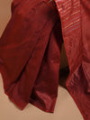 JHOOM Handwoven Tussar Silk Saree - Red