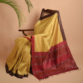 SAGAR Handwoven Tussar Silk Saree - Golden