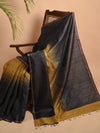 JWALA Handwoven Silk Ikat Saree - Black