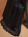 SHUNYA Ikat Silk Handwoven Sari - Black