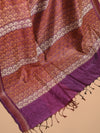 JHOTI Handwoven Tussar Silk Saree - Purple
